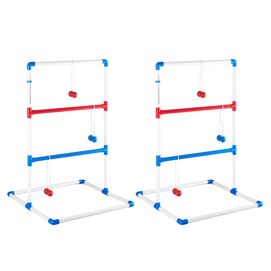 The Ladder Ball And Golf Throwing Ball Set Is Used For The Ladder Throwing Game And Includes 6 Balls, A Scoring Board And A Portable Bag.