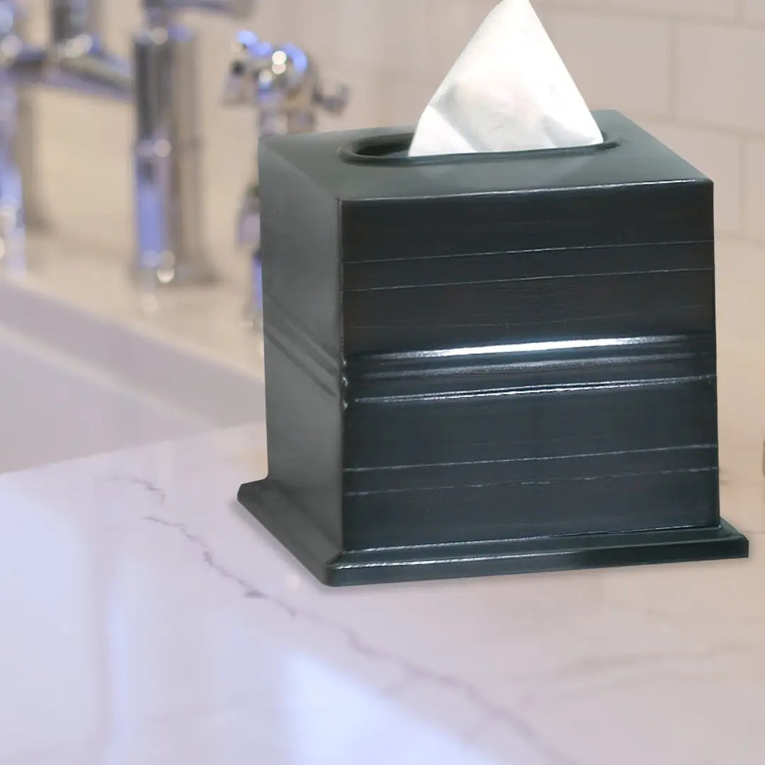 Tissue Box Stainless Steel Square Facial Tissue Box Holder  Oil Rubbed Bronze Finish