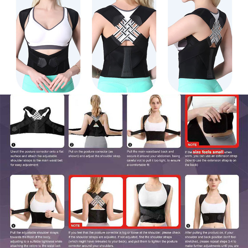2pcs Anti Hunchback Correction Strap For Women, Invisible Posture Correction Strap, Posture Correction, Shoulder Opening, Beautiful Back, Straight Waist, Anti Hunchback Artifact