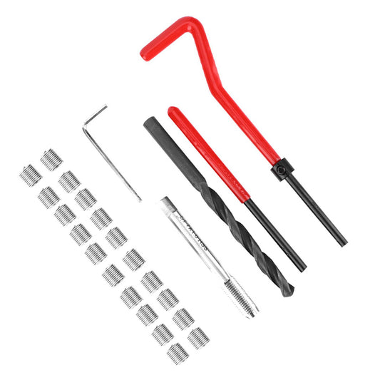 25Pcs Thread Repair Kit Stainless Steel Twisted Drill Wrench Threaded Insert Tap Insertion Tool M7x1