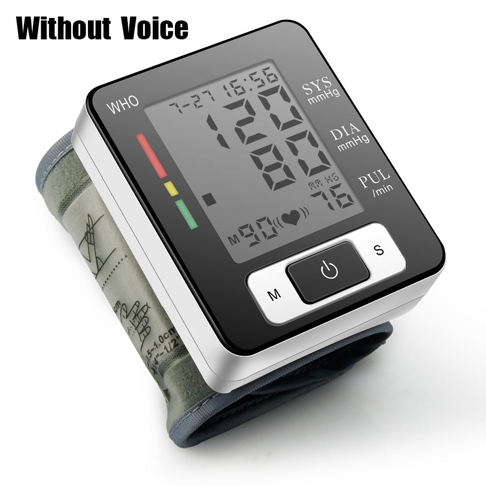 Wrist Blood Pressure Machine With Adjustable Wrist Cuff & 90 Reading Memory For Home & Clinical & H