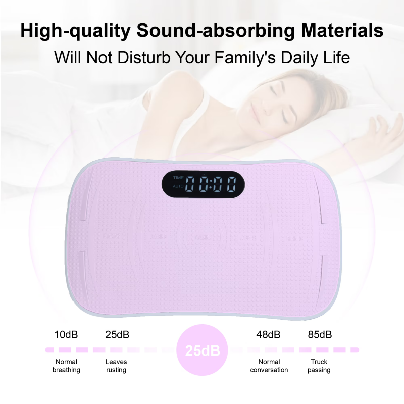Silent Vibration Platform Crazy Fitness Massage 10 Frequency Weight Loss  Fat Burner Body Shaking Machine For Unisex Pi Nk