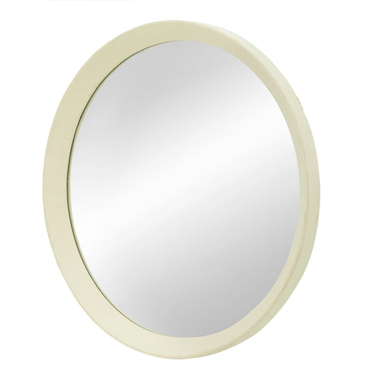 D20x1.5 Transitional Decor Style Mango Wood Wall Mirror Wall Decor With Frame Of Solid Mango Wood For Bathroom Entryway Console Lean Against Wall