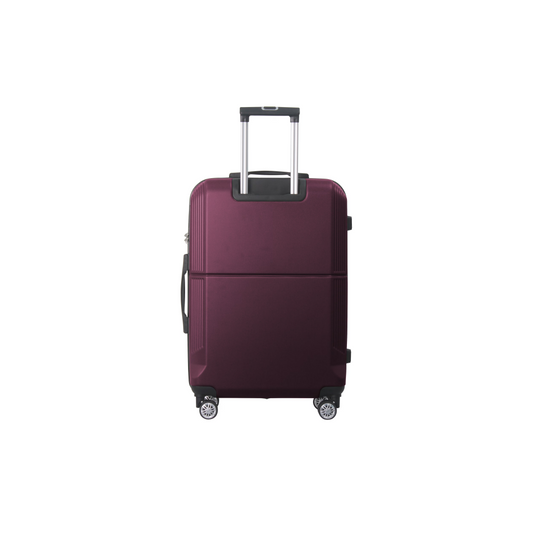 PURPLE 3-Piece Premium ABS Luggage Set-20, 24, And 28 Suitcases With Multi-Position Handle, Silent Spinner Wheels, And TSA-Approved Lock-Durable, Stylish, And Spacious Travel Gear