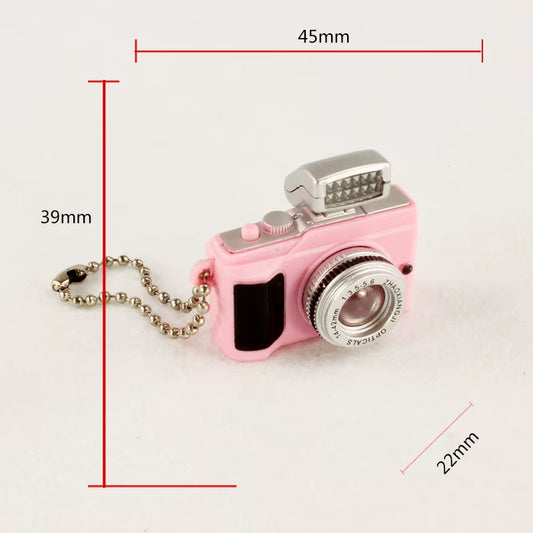 3PCS Mini Camera For Doll For Creative Camera Led Keychains With Sound LED Flashlight For Key Chain