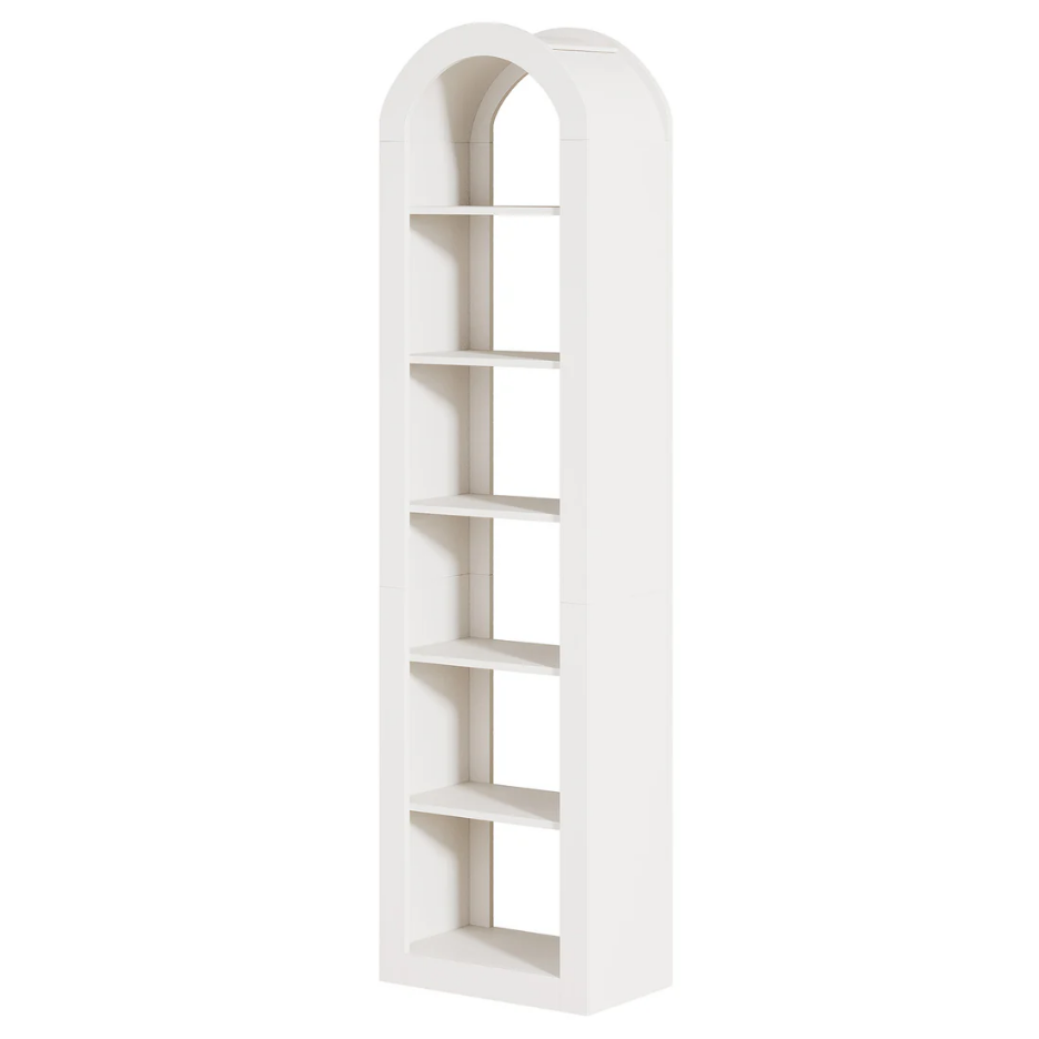 Open Display Shelf,Arched Bookshelf,Bookcase