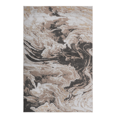 LOOM  LUXE Collection 8X10 L.Brown Abstract Non-Shedding Living Room Bedroom Dining Home Office Stylish And Stain Resistant Area Rug