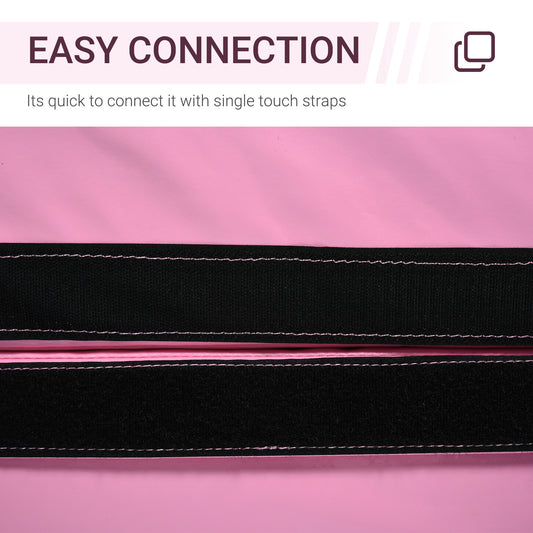 Pole Dance Mat, 2"T X 5'W Folding Pole Crash Mat For Home, Lightweight And Foldable, Pink
