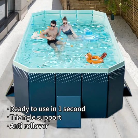 1.8m PVC Folding Pool  Not Inflatable  Bathes And Cools In Summer, Suitable For Outdoor Patio Beach Garden