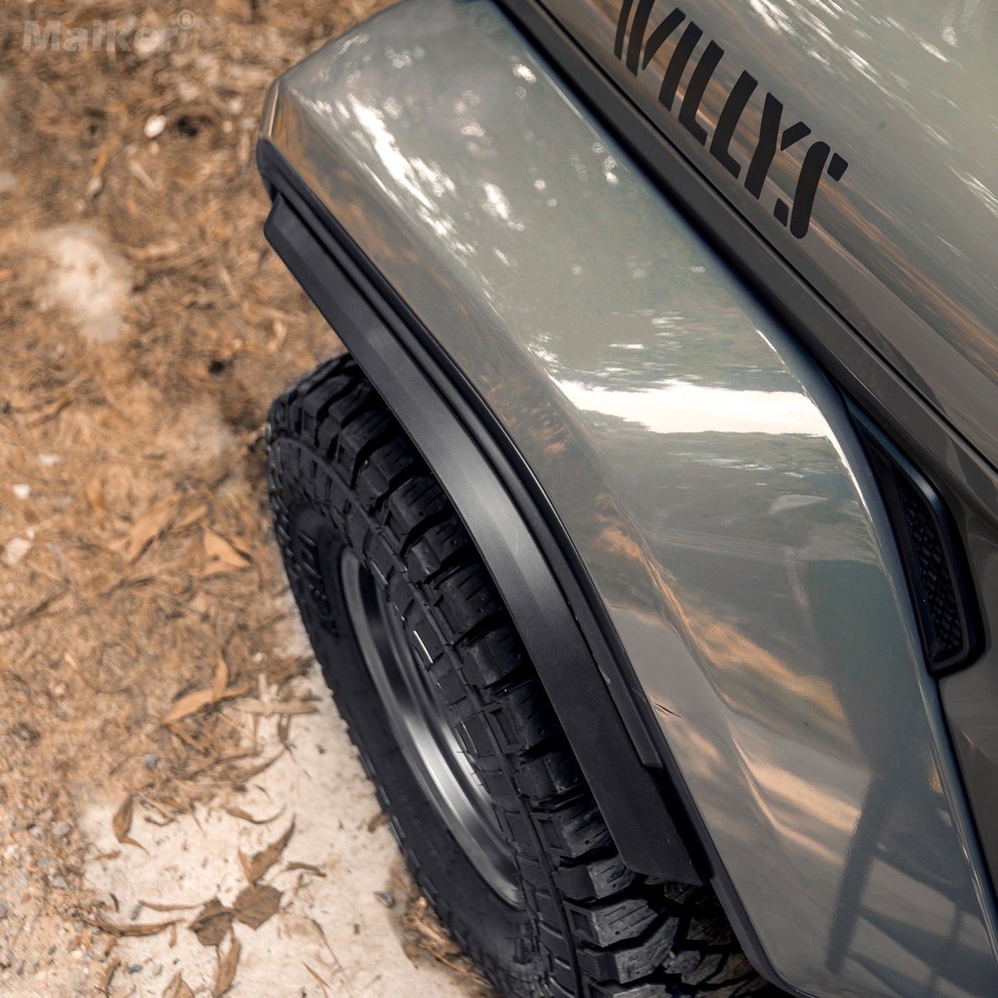 Front & Rear Fender Flares Compatible With 2018-2026  Wrangler JL & JLU Unlimited Sahara  Fit Original Low Fender ,Not Fit 4xe