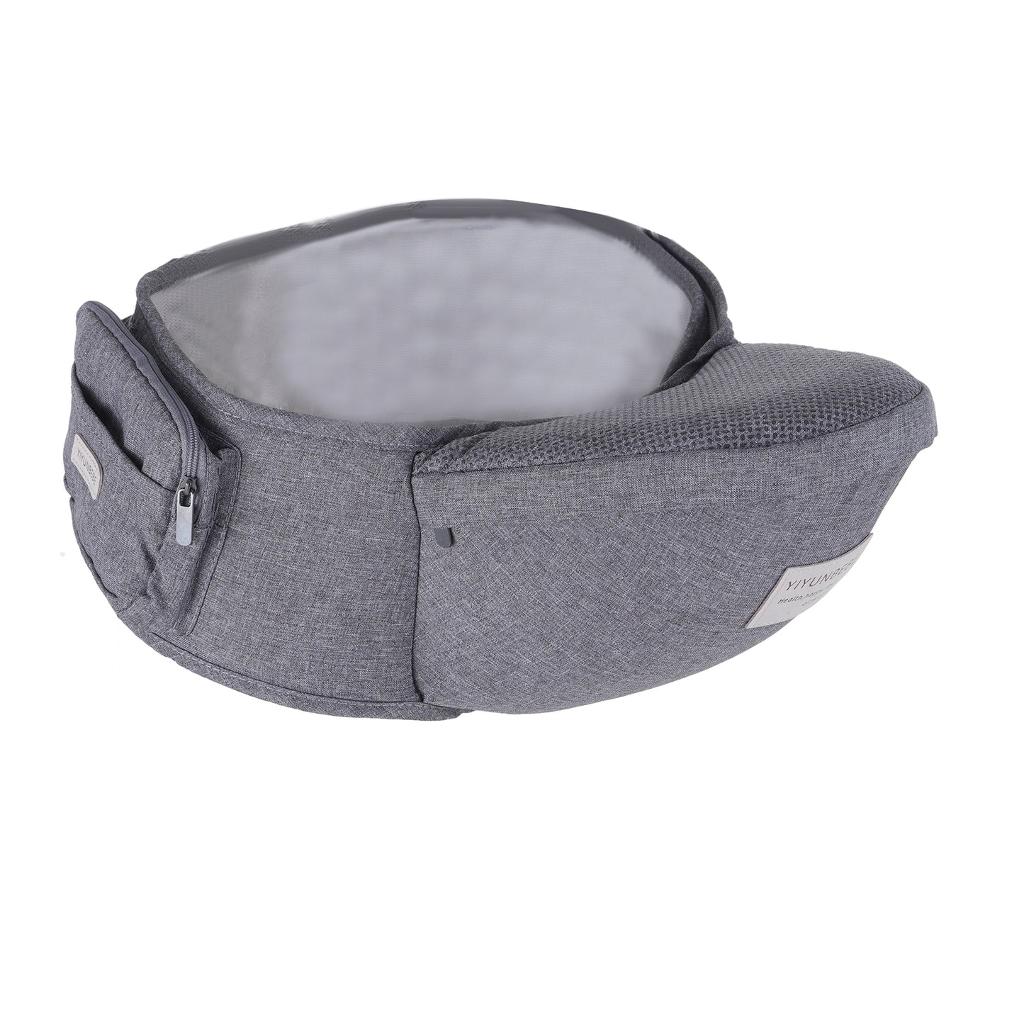 Ergonomic Hip Seat Baby Carrier, Ergonomic Baby Hip Seat, Adjustable Waist Belt, Zipper Pocket For Essentials, For 0-36 Months Newborn &amp; Toddler, 7-41lbs Gray