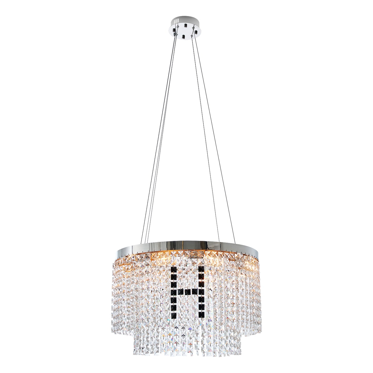 Modern Crystal Chandelier For Living-Room Round Cristal Lamp Luxury Home Decor Light Fixture