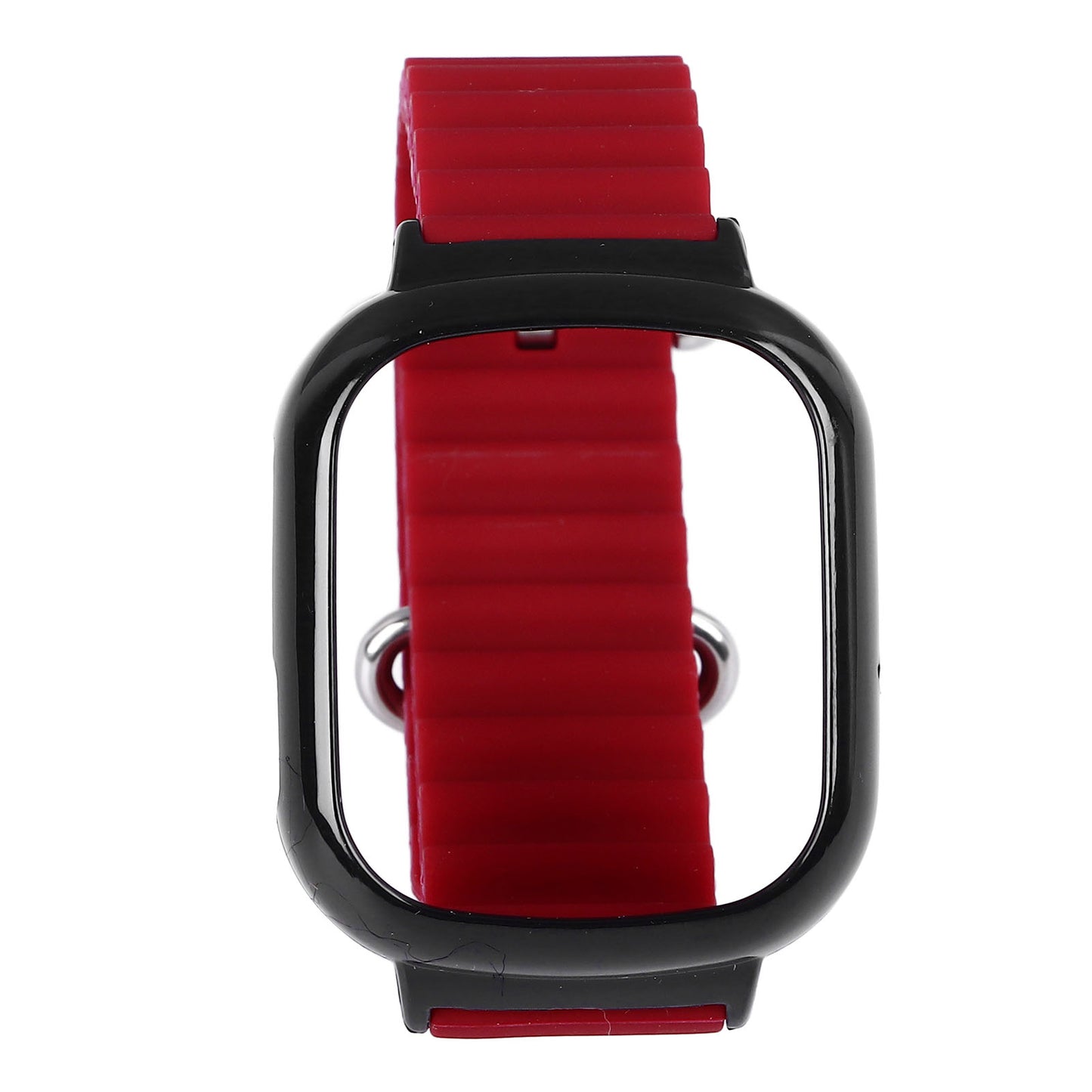 Watch Silicone Strap With Built In PC Case Fashionable Adjustable Wristband For Honor 4 Wine Red