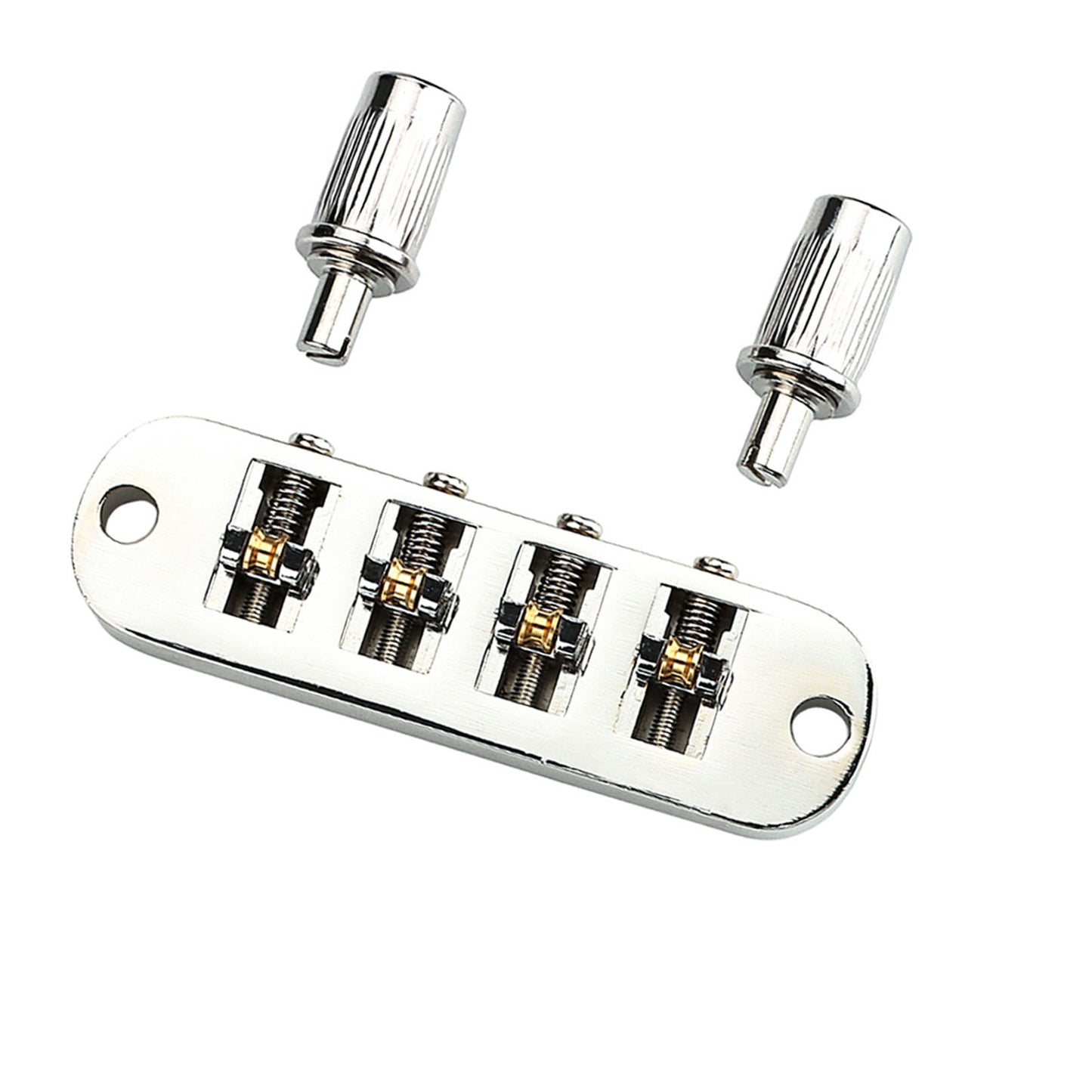 Roller Saddle Bridge Replacement Lightweight 4 String Guitar Bridge For Bass Guitars