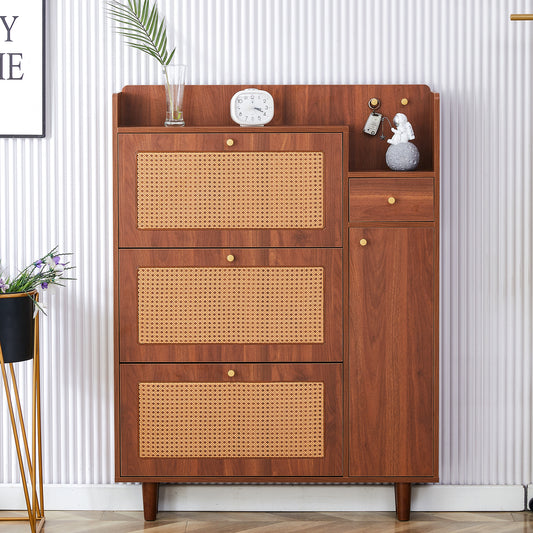 The Modern Minimalist MDF Shoe Cabinet, Suitable For A Variety Of Styles Including Nordic, And Industrial