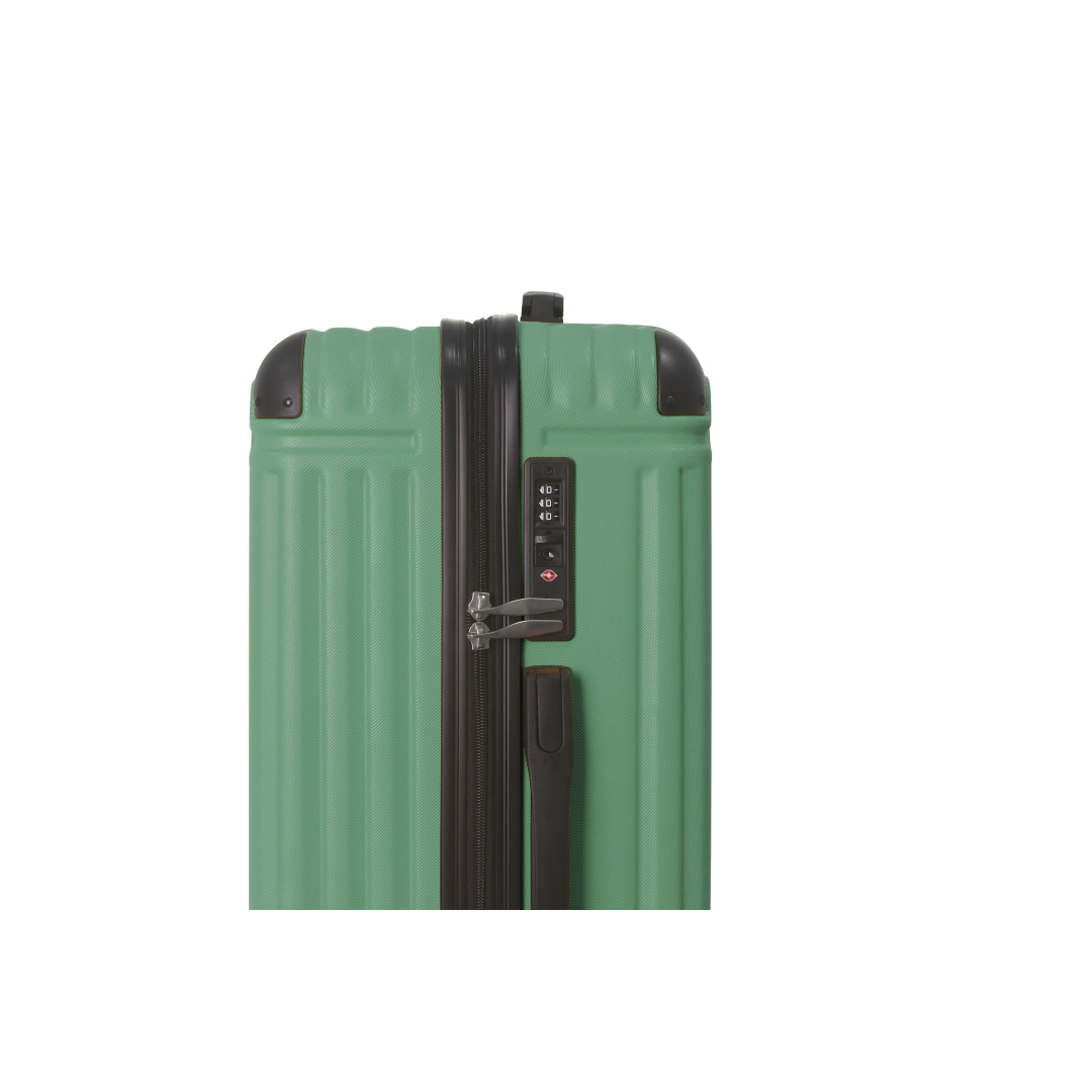 Fruit Green 3-Piece Premium ABS Luggage Set-20 , 24 , And 28  Suitcases With Multi-Position Handle, Silent Spinner Wheels, And TSA-Approved Lock-Durable, Stylish, And Spacious Travel Gear