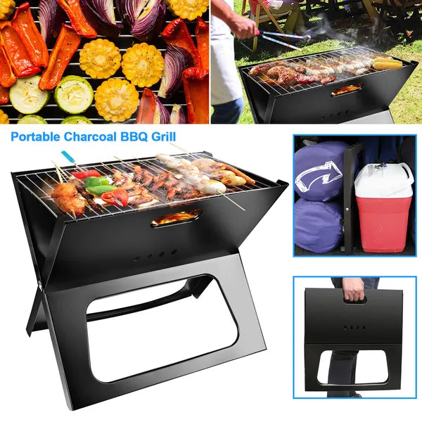 Portable BBQ Barbecue Grill Foldable Charcoal Grill Camping Garden Outdoor Travel