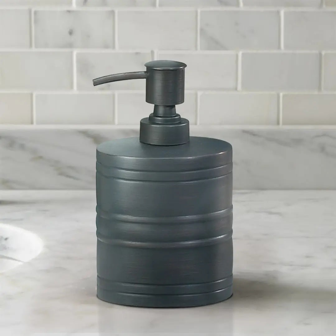 Stainless Steel Liquid Soap Dispenser Pump Bottle  Bathroom Vanity & Kitchen Sink,Holds Soap,Lotion & Sanitizer   Orb