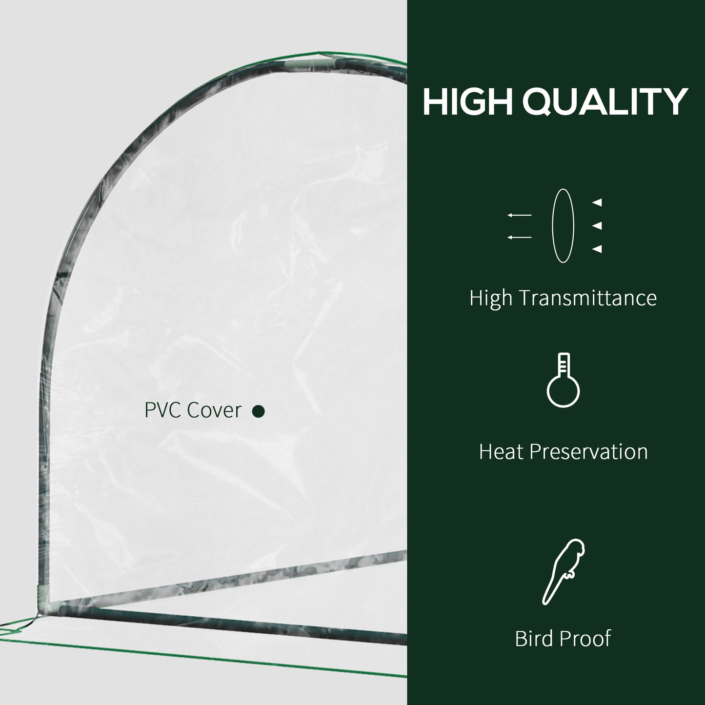 Portable Tunnel Greenhouse For Outdoor Garden Hot House