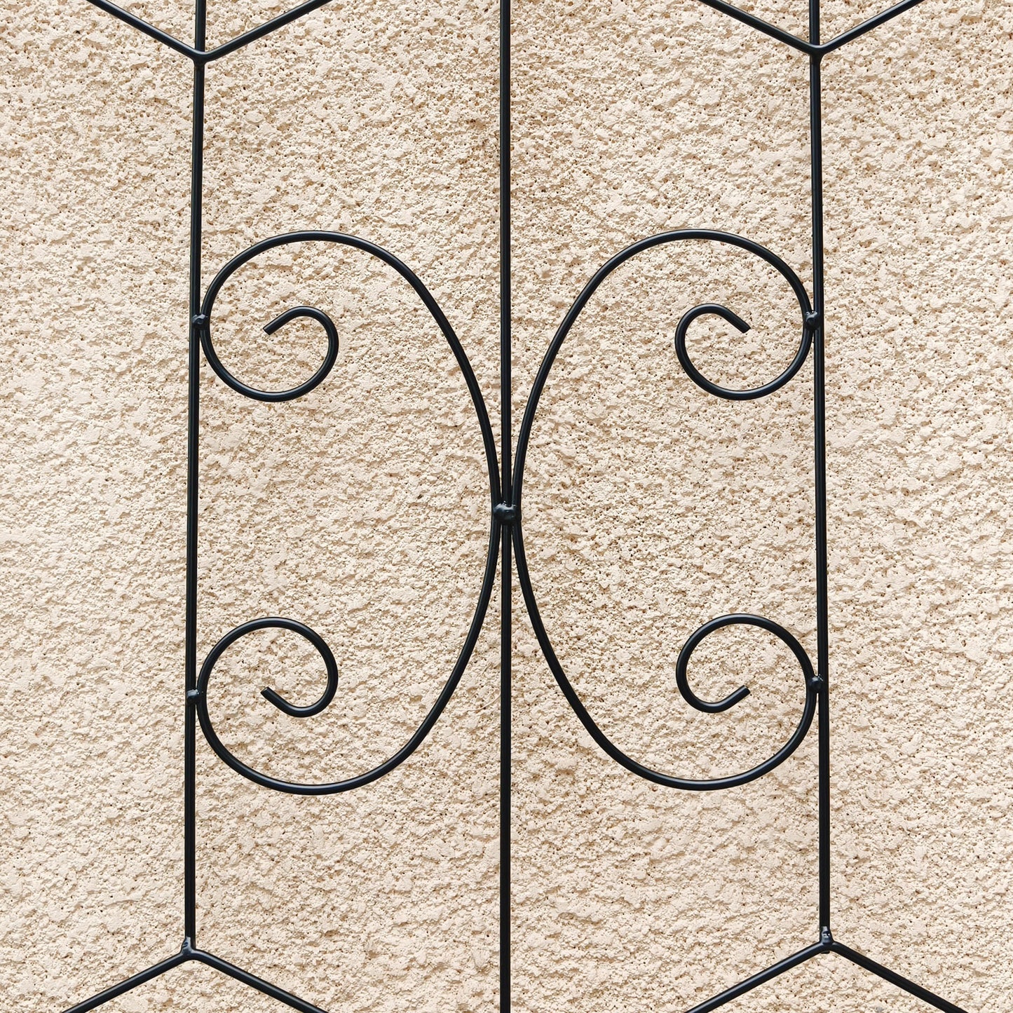 4 Pack Metal Garden Trellis 86.7  X 19.7  Rustproof Trellis For Climbing Plants Outdoor Flower Support Black