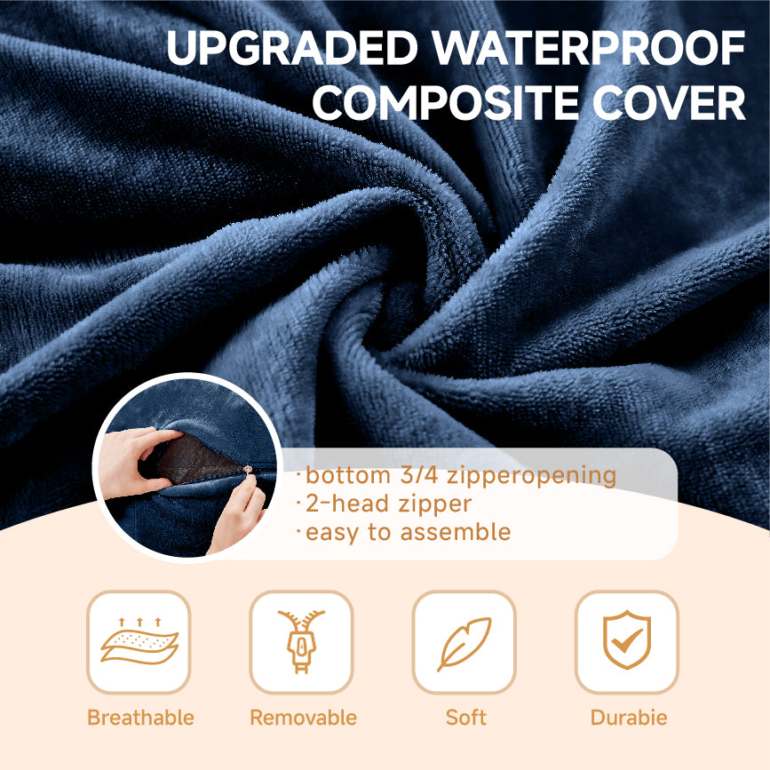 6FT Bean Bag Chair, Memory Foam Filling, Adult And Teen Bean Bag Chair, Soft Sofa With Removable Flannel Cover, Round Sofa For Living Room, Bedroom, College Dorm.