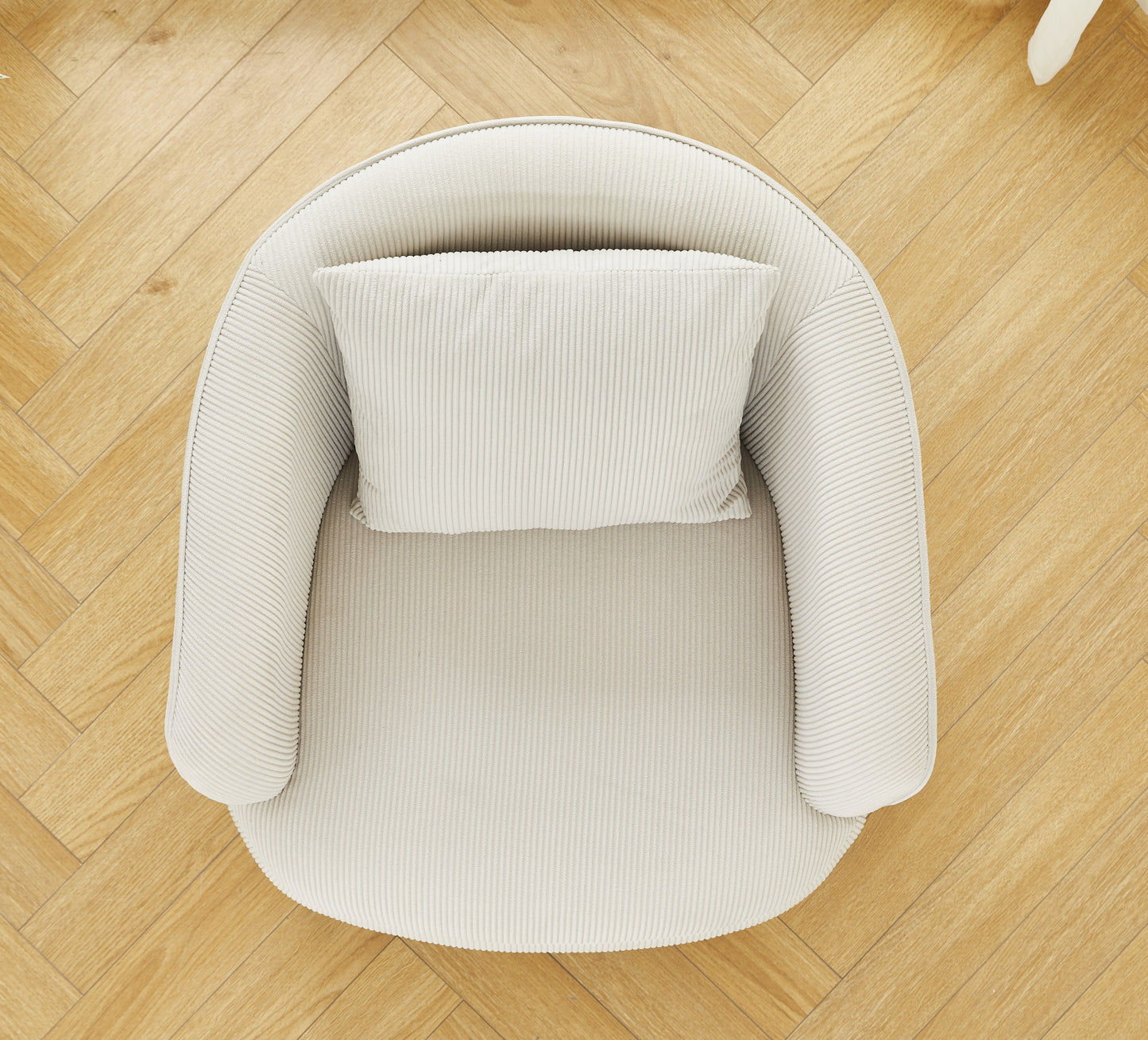 Velvet Accent Chair With Pillow, Modern Upholstered Armchair With Metal Legs, Comfy Barrel Chair For Living Room Bedroom