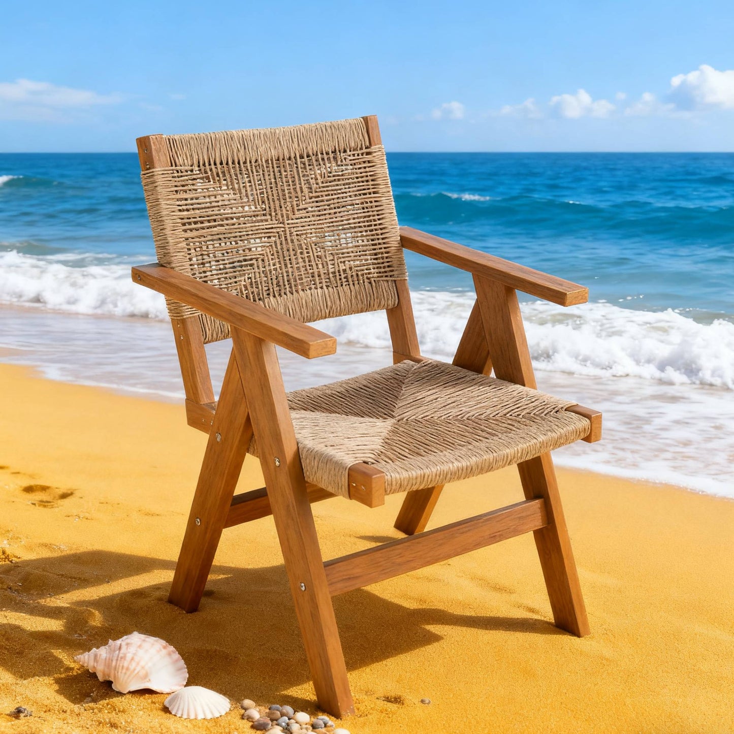 HIPS Sturdy Outdoor Dining Chair Ideal For Deck Dinner Parties & Year-Round Al Fresco Dining