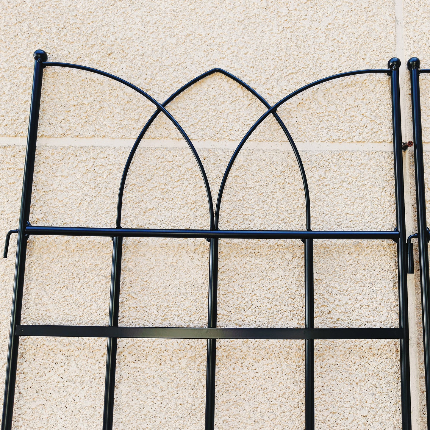 4 Pack Metal Garden Trellis 71  X 17.7  Rustproof Trellis For Climbing Plants Outdoor Flower Support Black