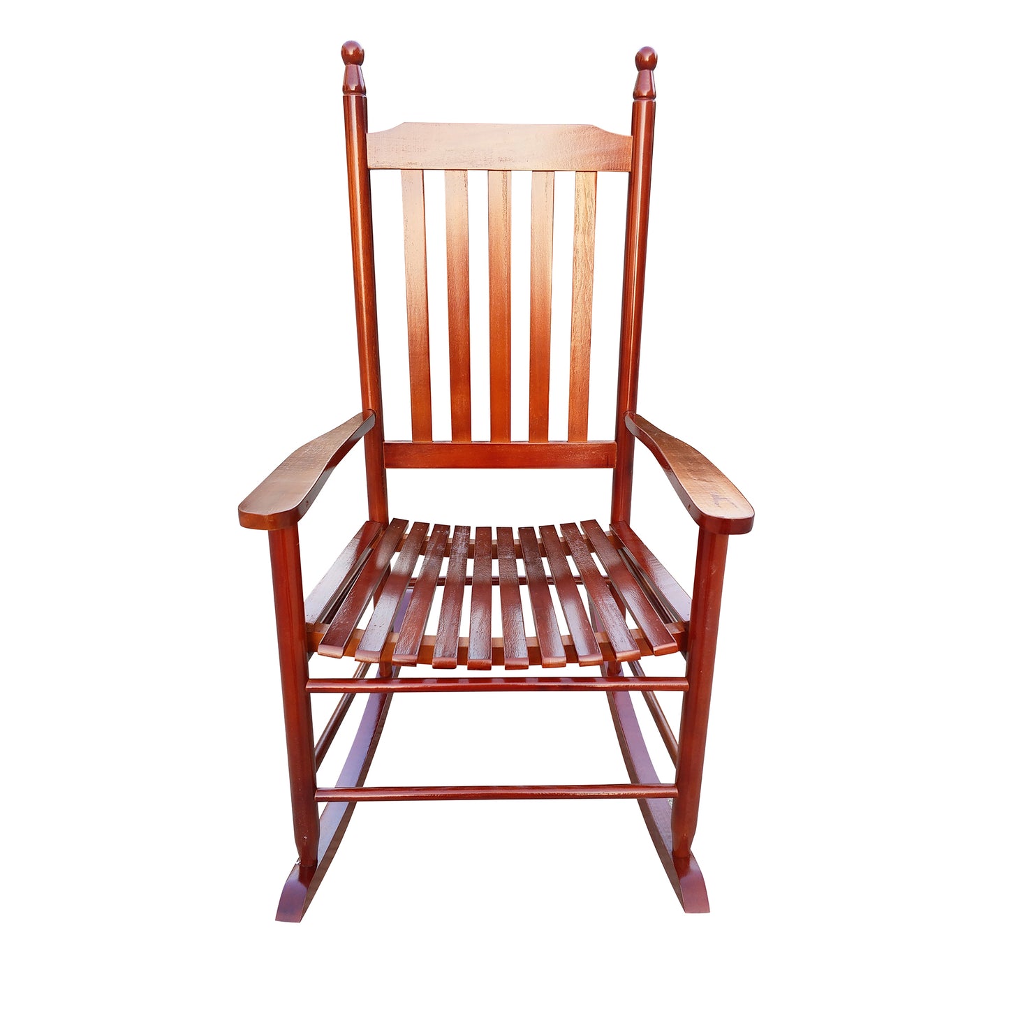 Wooden Porch Rocker Chair  Brown