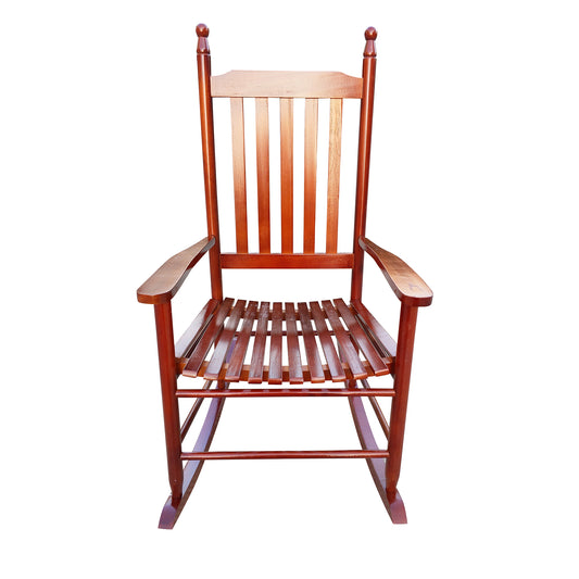 Wooden Porch Rocker Chair  Brown