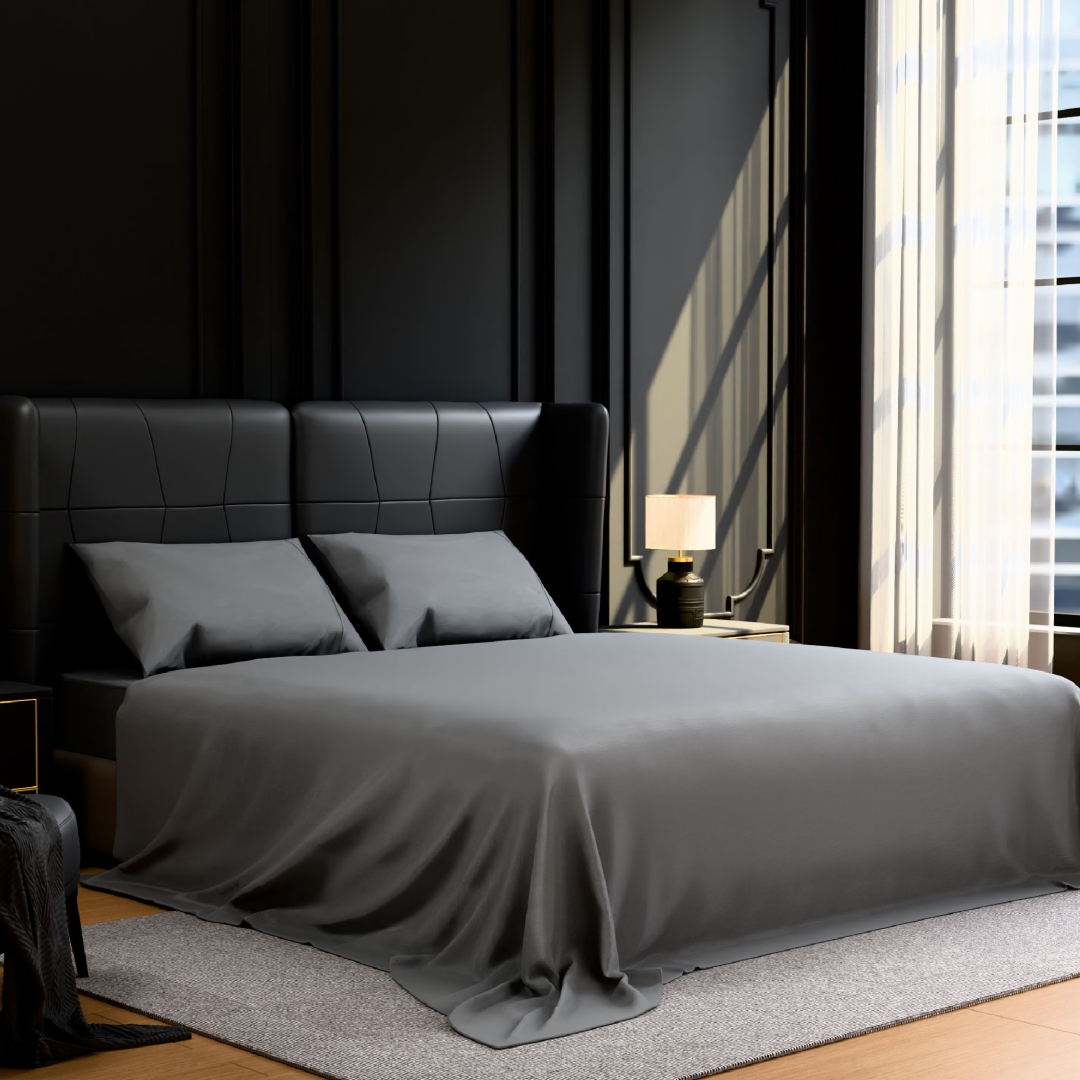 Bedding Queen Bed Sheets Set - 4 Piece Bedding - Brushed Microfiber - Shrinkage And Fade Resistant - Easy Care -Queen, Grey