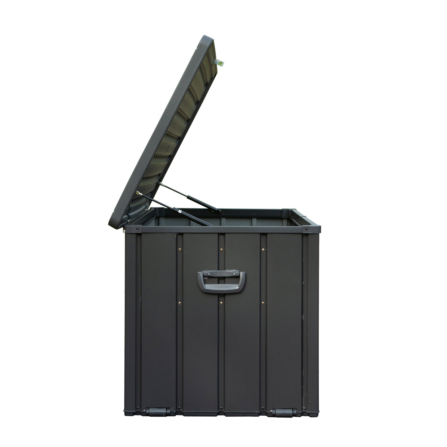 120 Gallon Outdoor Storage Deck Box Waterproof, Large Patio Storage Bin For Outside Cushions, Throw Pillows, Garden Tools, Lockable  Dark Gray