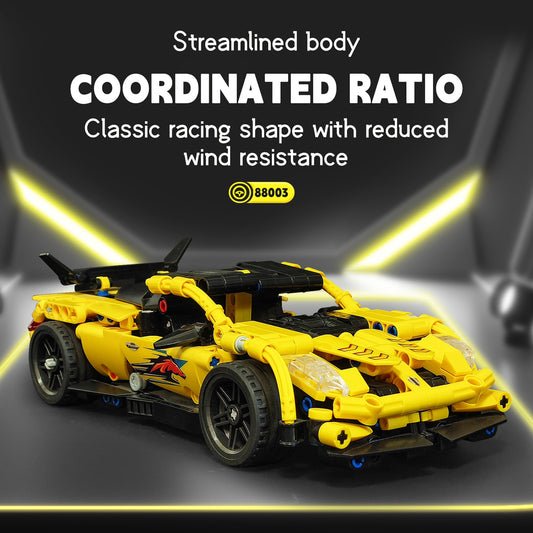 Sports Car Building Blocks 509 Pieces Exquisite Cool Interactive Race Car Model Building Blocks Set