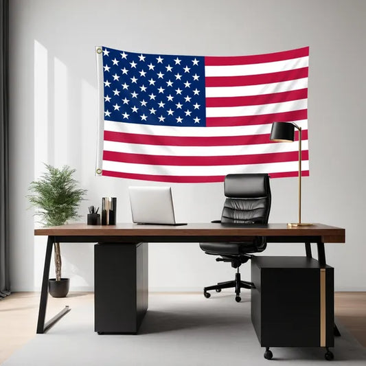 4pcs 2X3FT 60x90cm American Flag USA Flag Printed Nylon Flag National Flag W&Brass Grommets Courtyard Decoration Festival Decoration Flag Logistics Only For USPS. TK&TMEU Only For Self-pickup