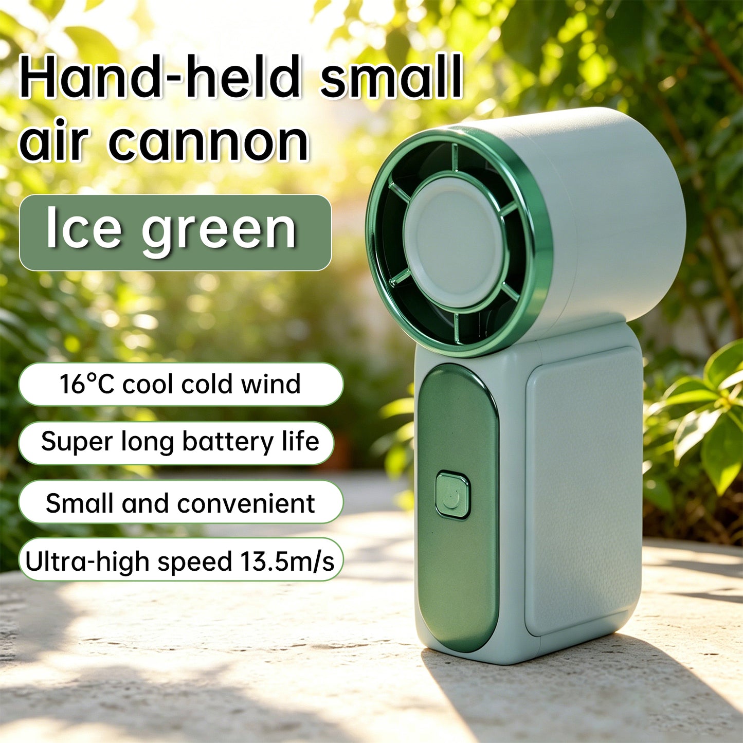Mini Mini Fan Green Li-On Rechargeable