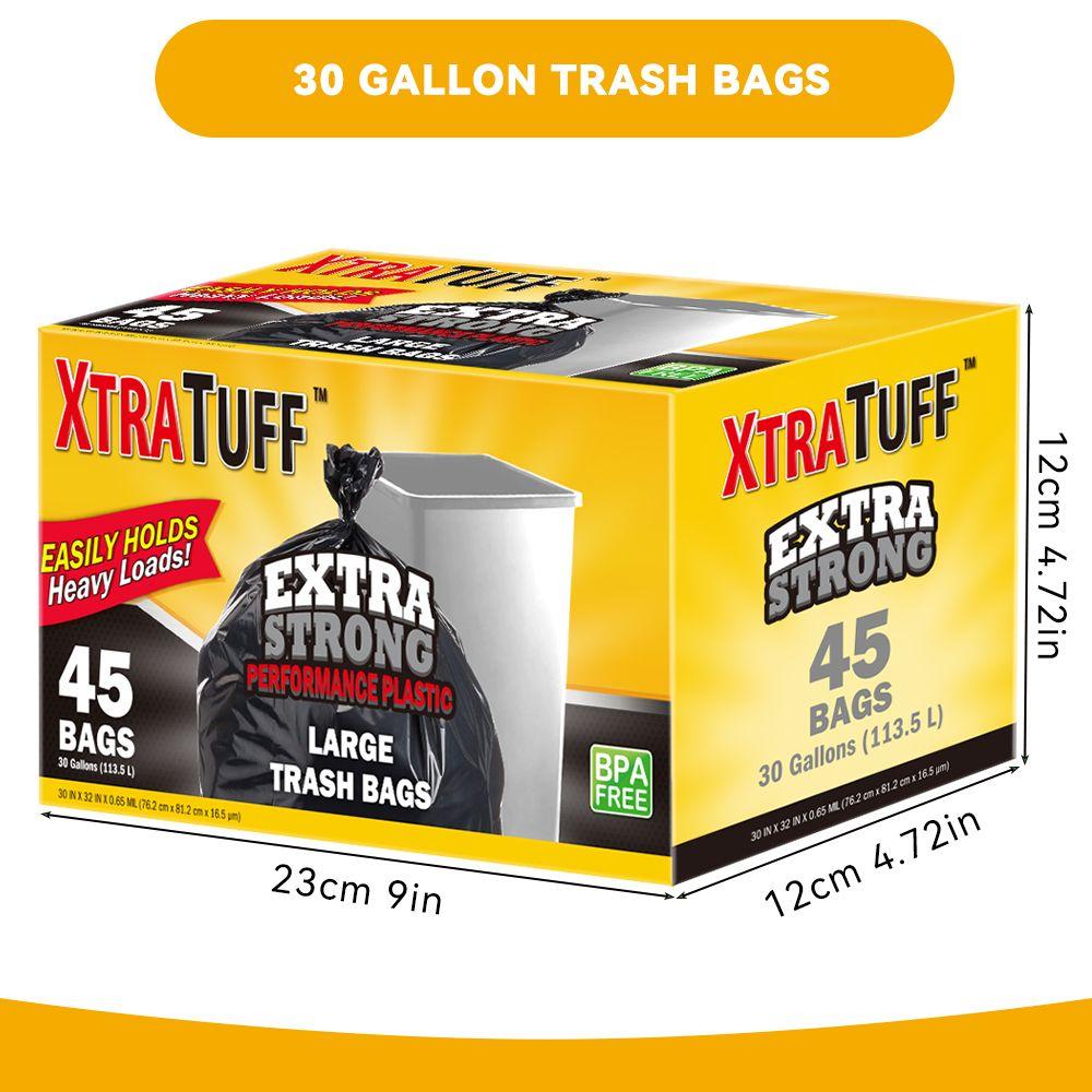 45 Extra-thick, Leak-proof Garbage Bags, Suitable For Home, Commercial, And Various Other Uses. A Great Helper For Home Cleaning.