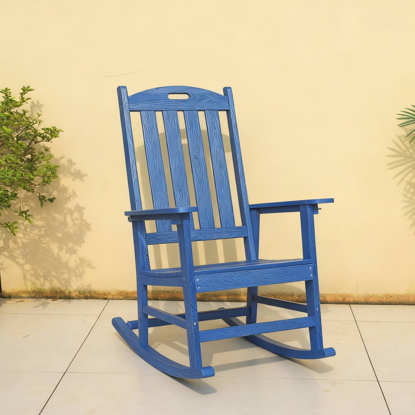 All-Season Rocking Chair For Patio Leisure & Outdoor Lounge Area Relaxation Moments,HIPS Material