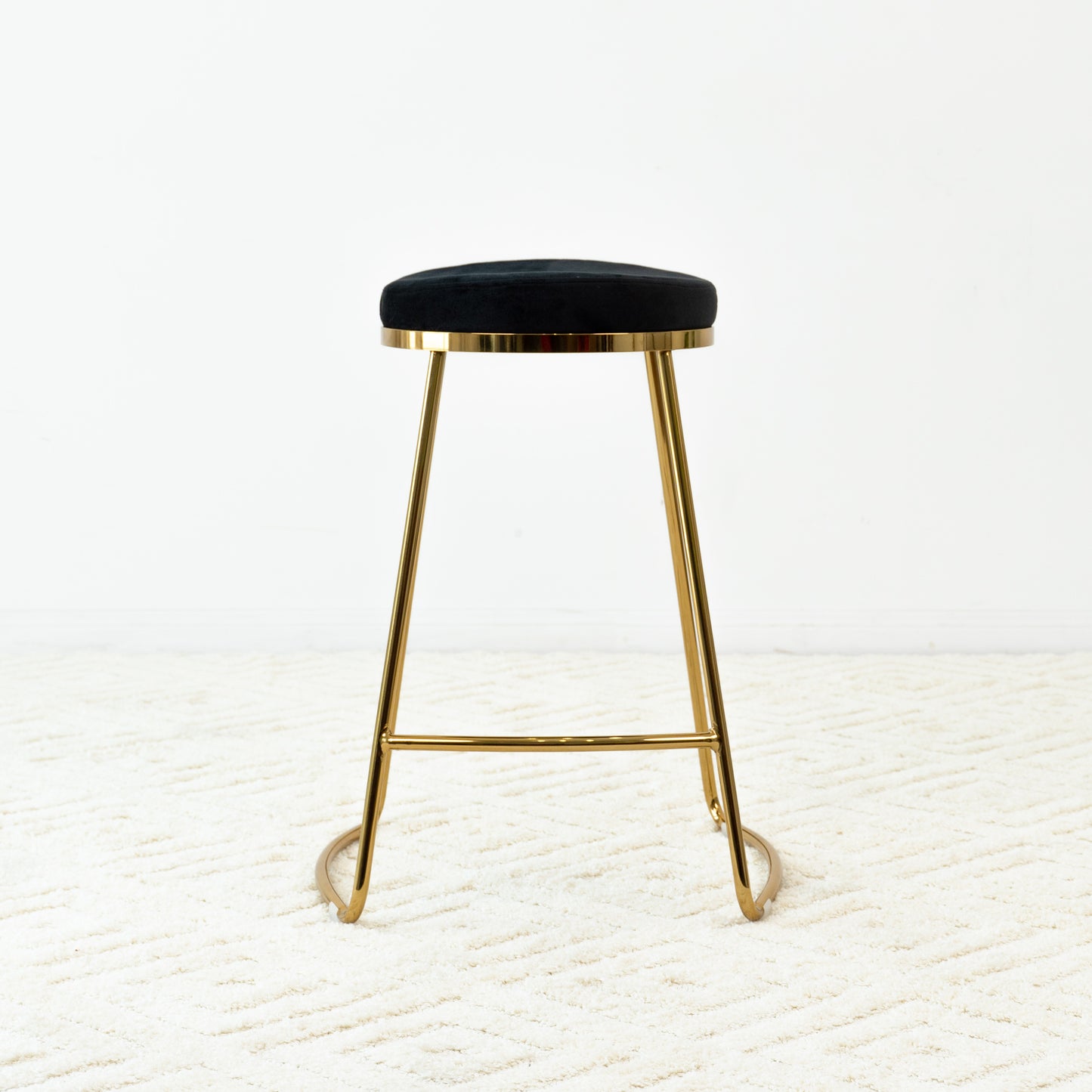 Jane 26   Mid-Century Modern Luxury Upholstered Stool