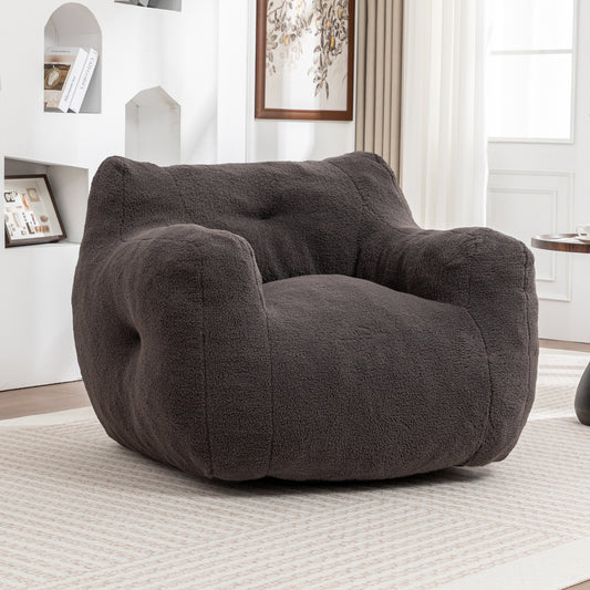 Bean Bag Chair, Bean Bag Sofa Chair With Armrests Stuffed High-Density Foam, Lazy Sofa Comfy Chairs BeanBag Chair For Adults In Living Room,Bedroom Reading