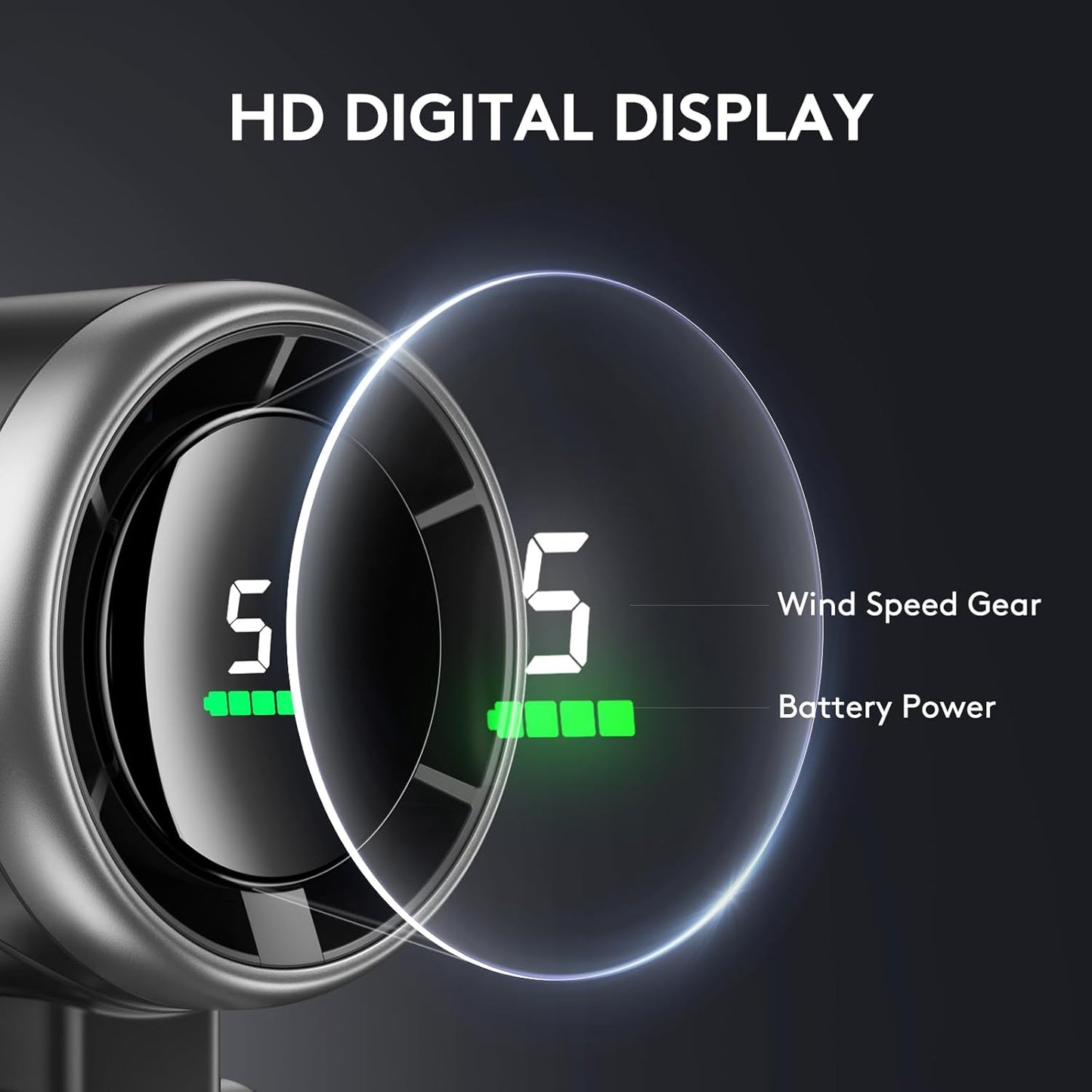 3 IN 1 Portable Handheld Turbo Fan, 5 Gear Wind,2500mAh Battery,World Cup USA Soccer Fan Portable Fan For Stadium Games