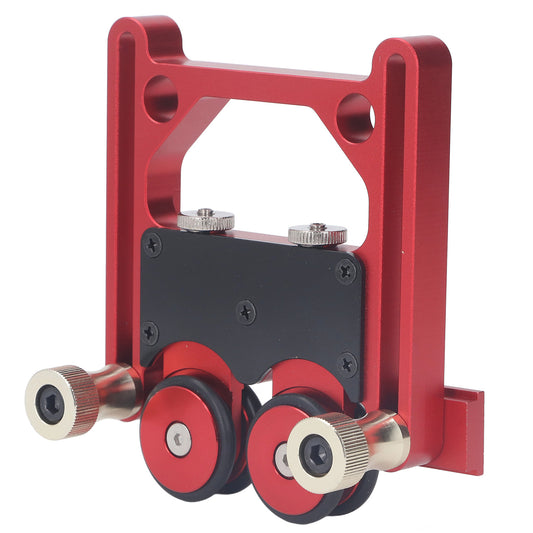 Table Saw Stock Roller Woodworking Double Wheel Sliding Feeding Guide Roller Feather Board Auxiliary Tool