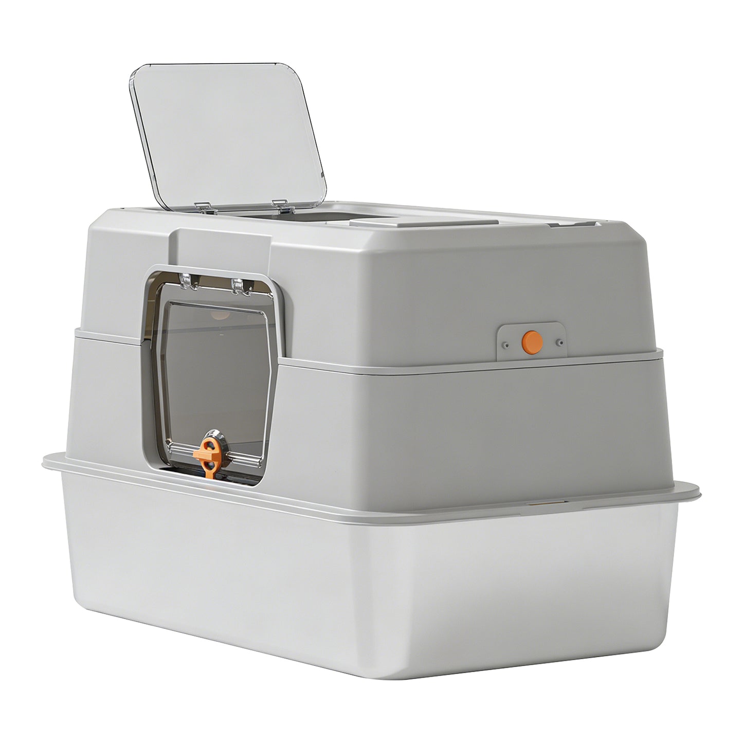 Only Self Pickup---Fully Enclosed Stainless Steel Cat Litter Box