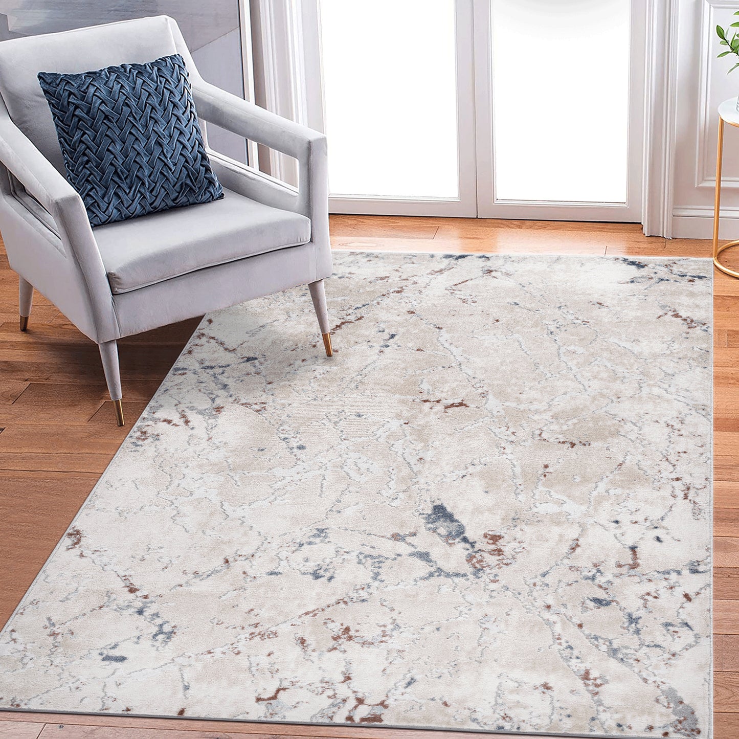 MARFI   8X10 Multi  Contemporary Area Rug