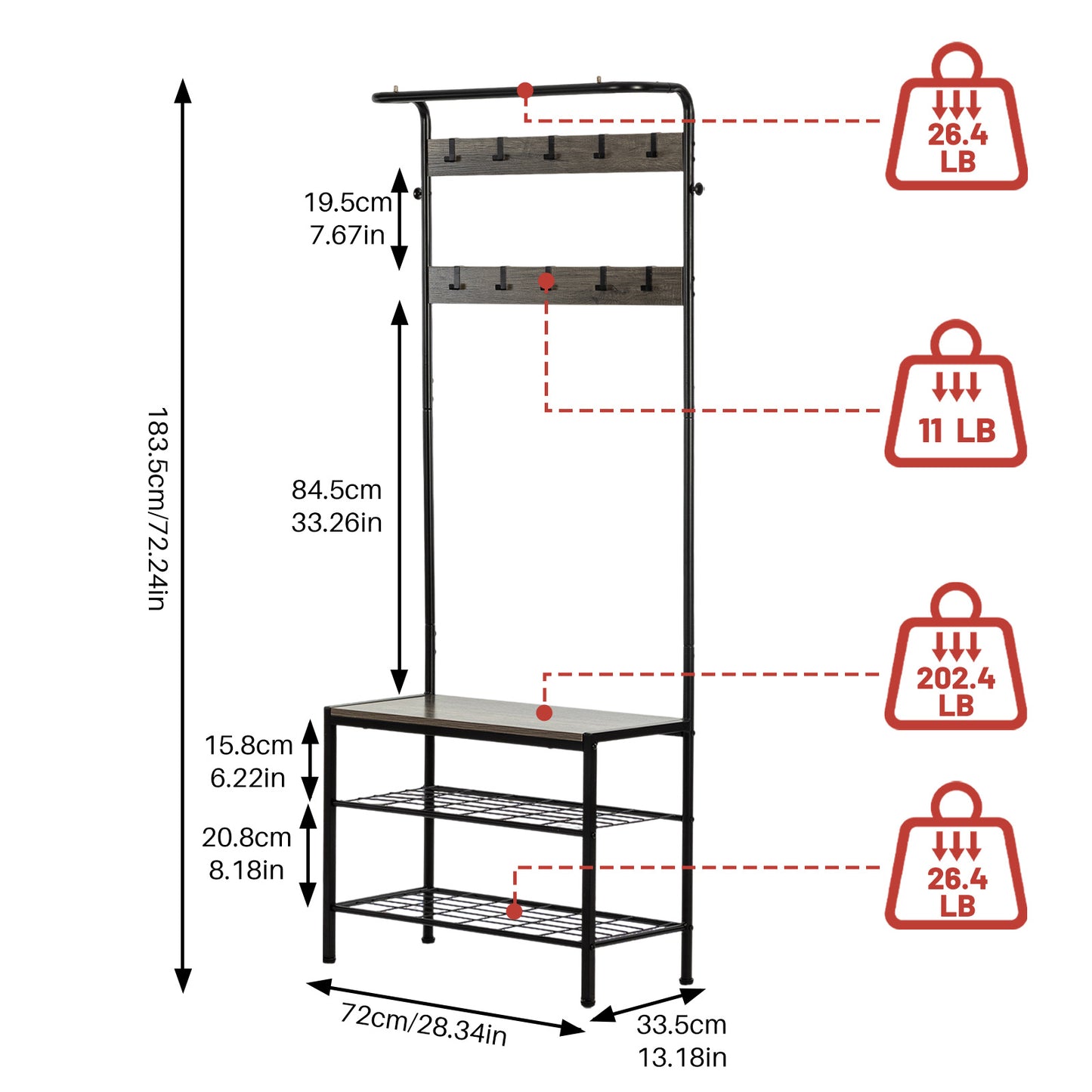 Coat Rack, Shoe Rack