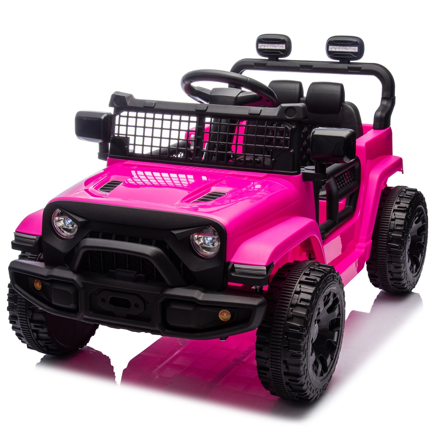 24V Kids Ride On Car W Parents Control,Four-wheel Suspension,2WD,Power Display,Bluetooth,MP3,Music,LED Headlight,Provide A Speed Of 1.86-3.11MPH For Kids Around 3 Years Old.
