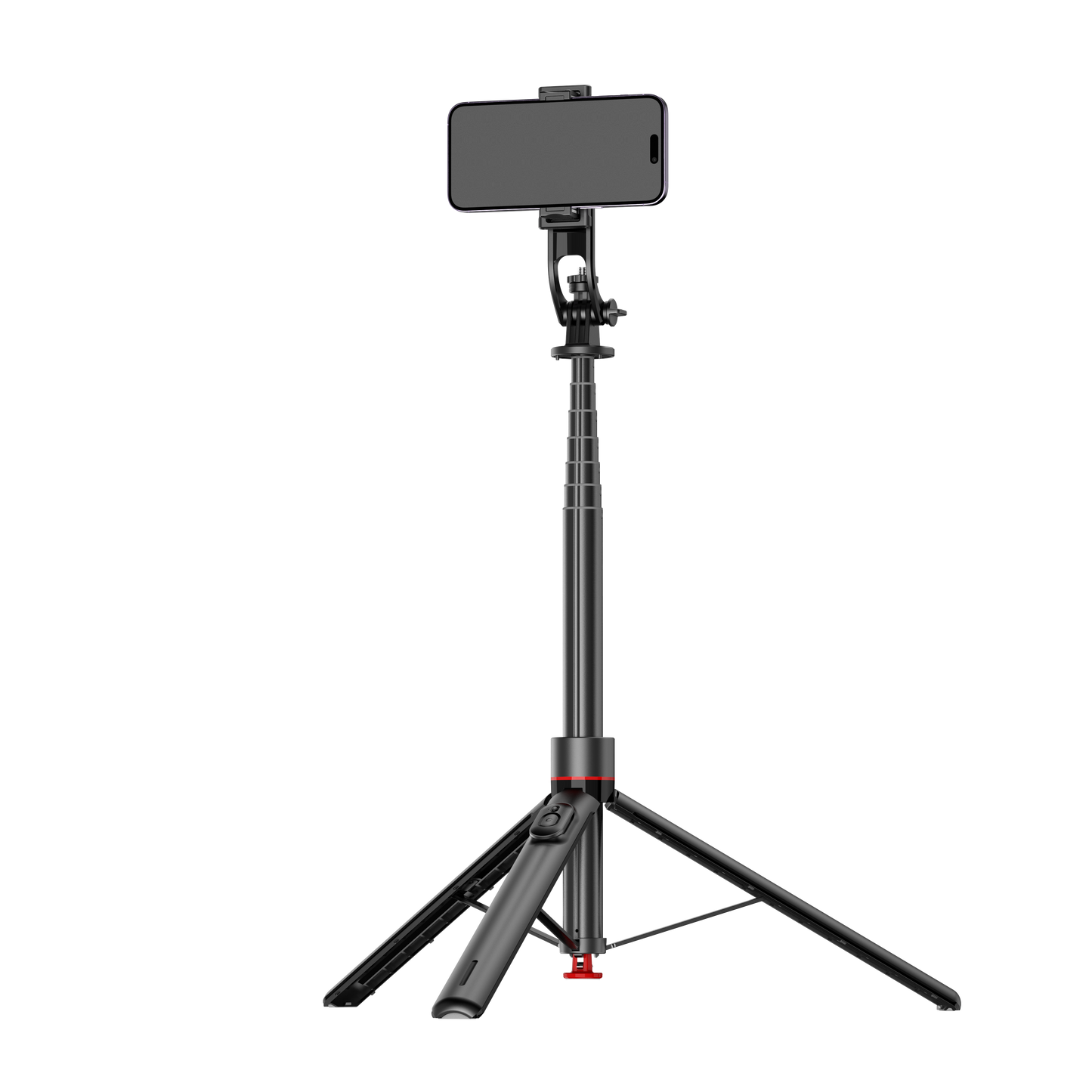 Selfie Stick Tripod With Fill Light, Extendable Phone Stand With Wireless Remote, Universal Compatible For Smartphones, Portable For Travel & Video Recording