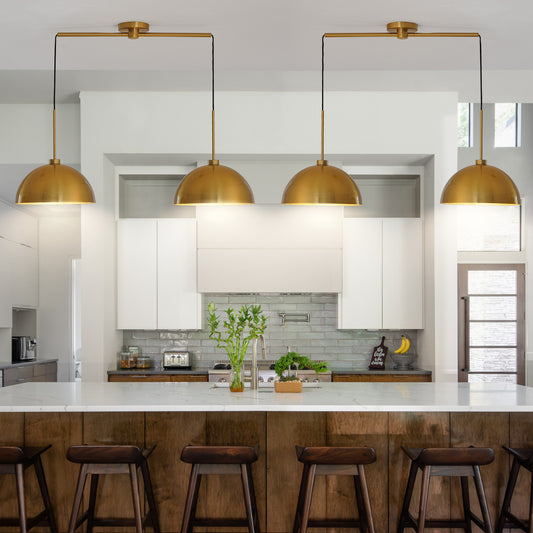 41  Industrial Modern Copper Color Double Pendant Light - Adjustable Ceiling Hanging Lamp With Bright Finish For Dining Room, Kitchen, Or Living Room -Stylish And Durable Lighting Fixture  No Bulbs