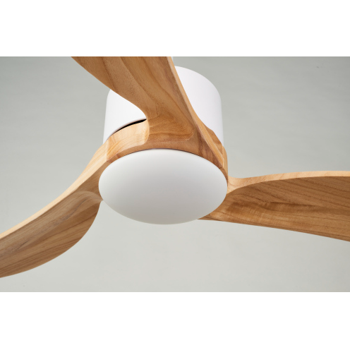 Ceiling Fan With Dimmable LED Light Remote Control,Quiet DC Motor 6 Speed Levels,Adjust Height 3 PCS Rod Reversible Ceiling Fan, For Patio Living Room, Bedroom, Office,Indoor.White Natural