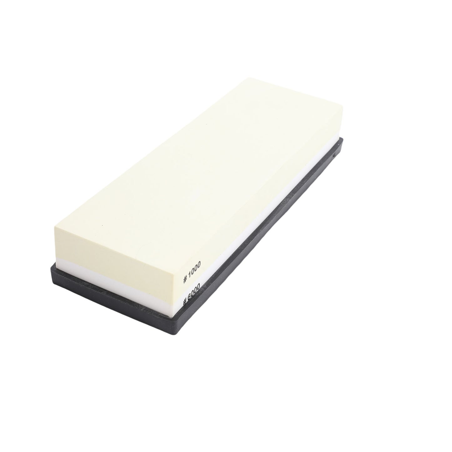 Sharpening Stone Light Yellow White Dual Sided 10 0 0 6000 Grit Wet Stone With Anti Slip Base For Kitchen Woodworking
