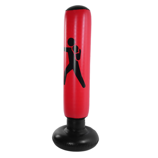63 Inch Inflatable Boxing Pole Kids Punching Bag Standing Kickboxing Column For Karate Taekwondo Mixed Martial Arts